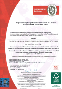 Nowy Certyfikat FSC® (FSC-C140114)